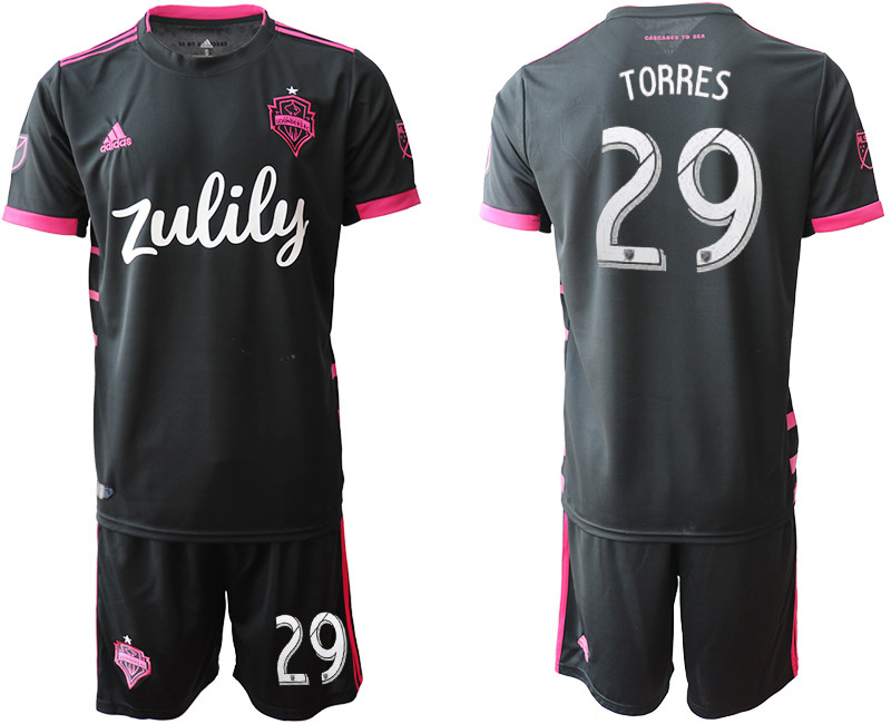 2019 20 Seattle Sounders 29 TORRES Away Soccer Jersey