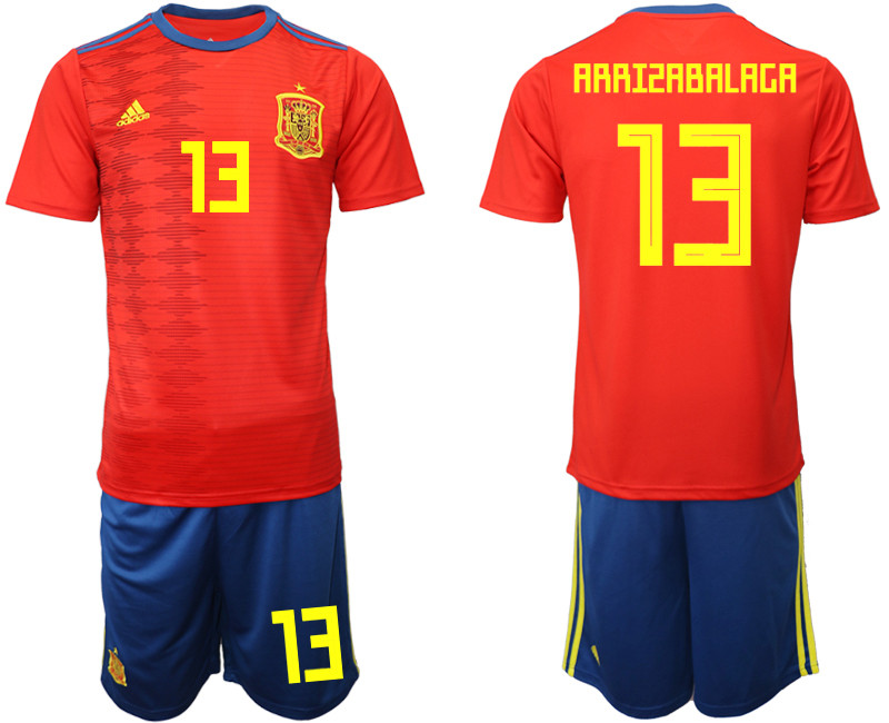 2019 20 Spain 13 ARRISABALAGA Home Soccer Jersey