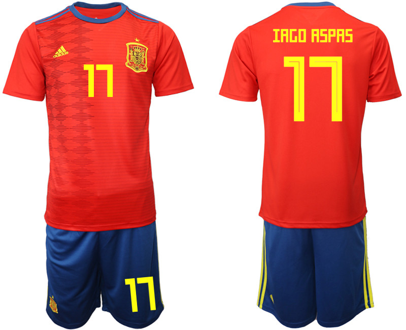 2019 20 Spain 17 IAGO RSPAS Home Soccer Jersey