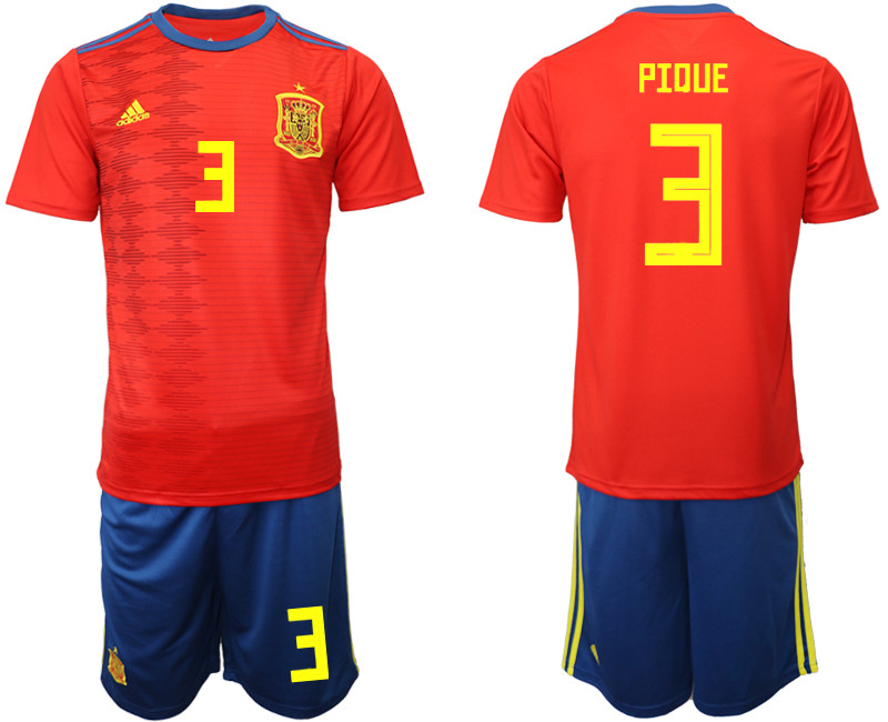2019 20 Spain 3 PIDUE Home Soccer Jersey