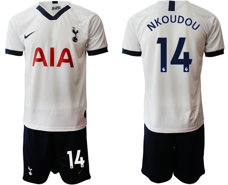 2019 20 Tottenham Hotspur 14 NKOUDOU Home Soccer Jersey