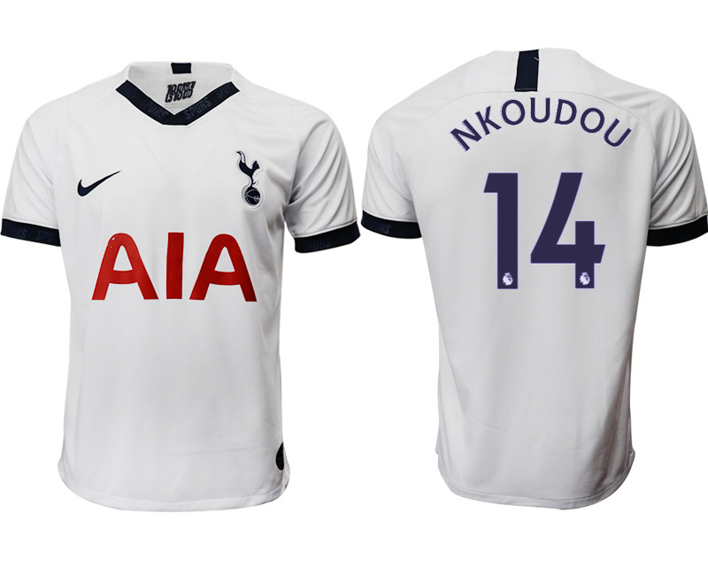 2019 20 Tottenham Hotspur 14 NKOUDOU Home Thailand Soccer Jersey