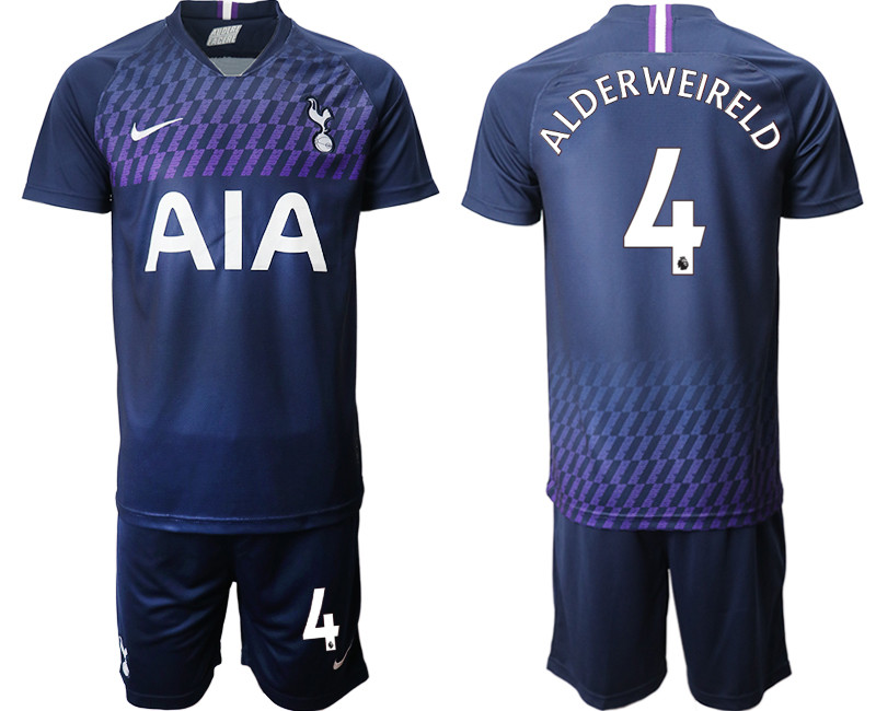 2019 20 Tottenham Hotspur 4 ALDERWEIRELD Away Soccer Jersey