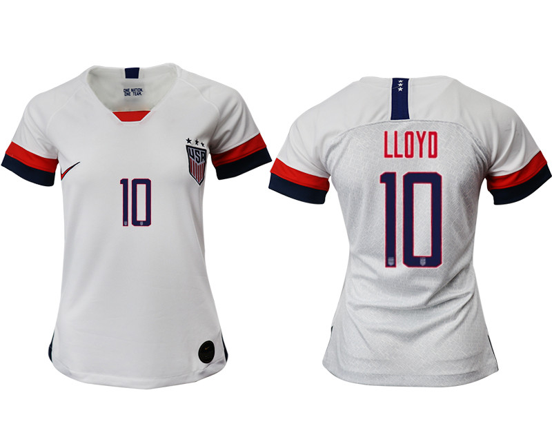 2019 20 USA 10 LLOYD Home Women Soccer Jersey