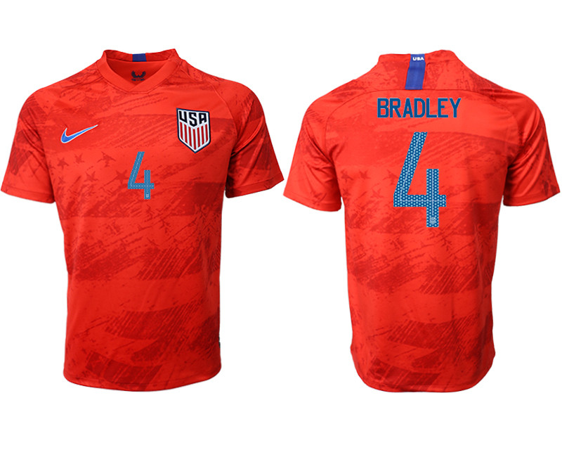 2019 20 USA 4 BRADLEY Away Thailand Soccer Jersey