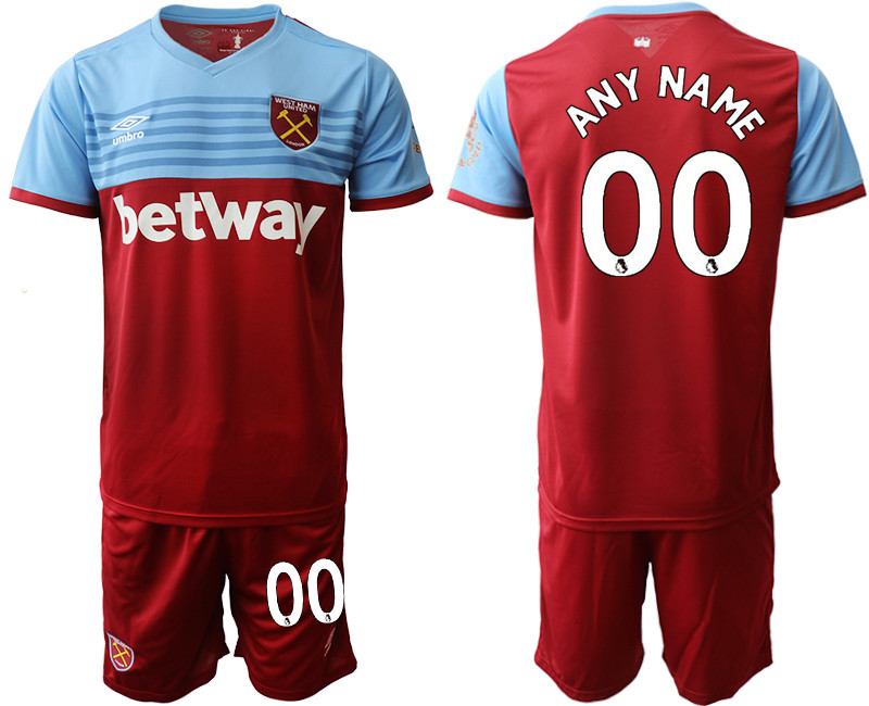 2019 20 West Ham United Customized Home Soccer Jersey