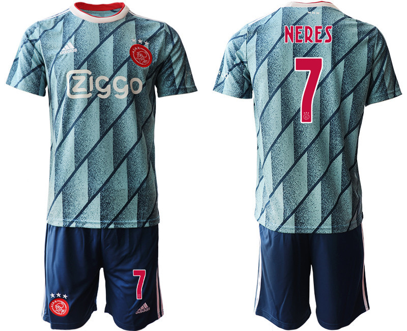 2020 21 AFC Ajax 7 NERES Away Soccer Jersey