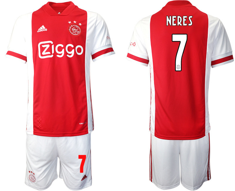 2020 21 AFC Ajax 7 NERES Home Soccer Jersey