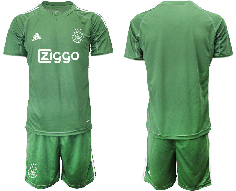 2020 21 AFC Ajax Arm Green Goalkeeper Soccer Jersey