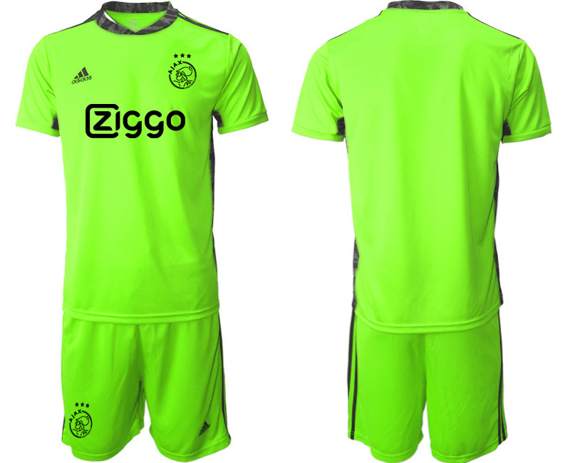 2020 21 AFC Ajax Fluorescent Green Goalkeeper Soccer Jersey