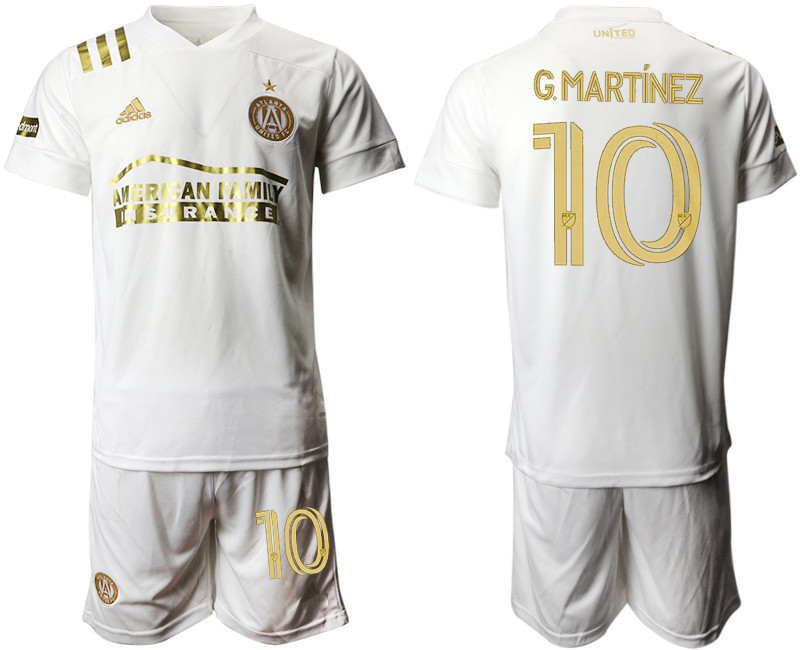 2020 21 Atlanta United FC 10 G.MARTINEZ Away Soccer Jersey