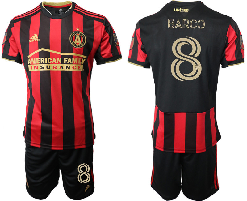 2020 21 Atlanta United FC 8 BARCO Home Soccer Jersey