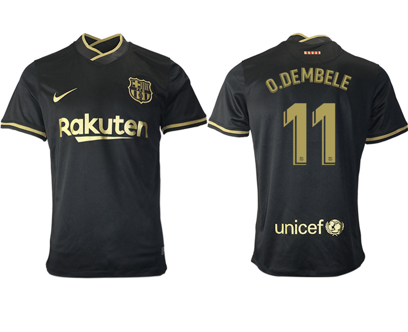 2020 21 Barcelona 11 O.DEMBELE Away Thailand Soccer Jersey