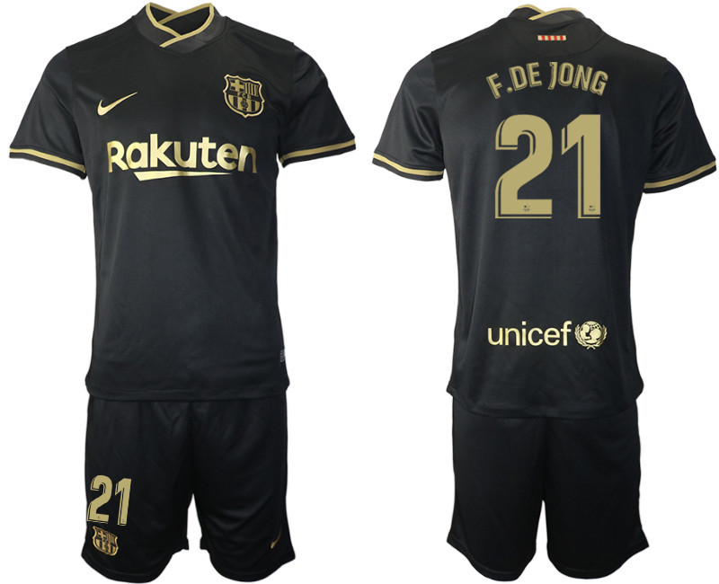 2020 21 Barcelona 21 F.DE JONG Away Soccer Jersey