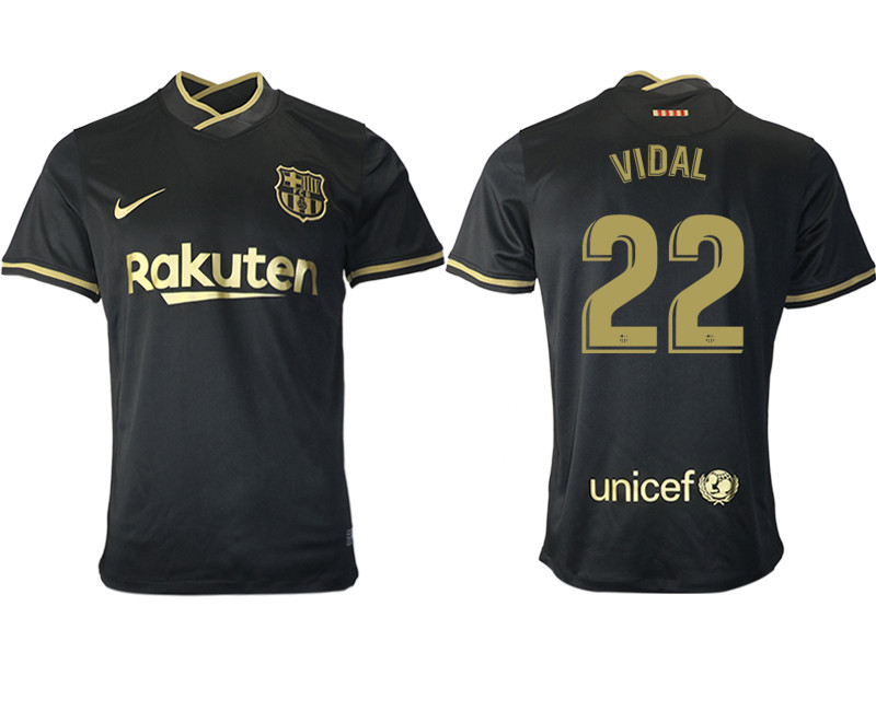 2020 21 Barcelona 22 VIDAL Away Thailand Soccer Jersey