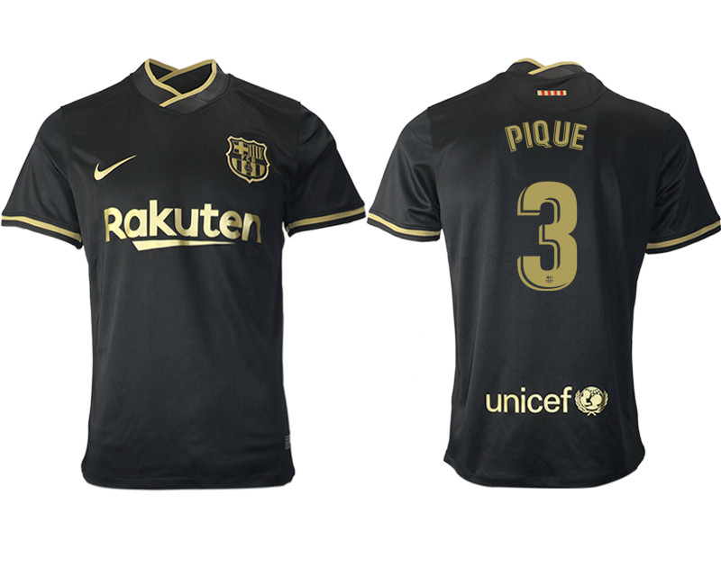 2020 21 Barcelona 3 PIQUE Away Thailand Soccer Jersey