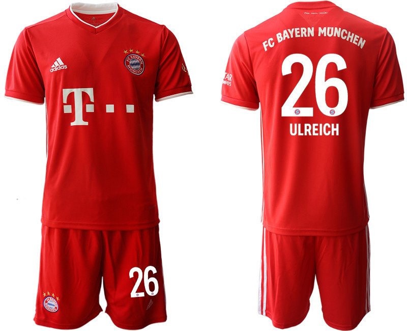 2020 21 Bayern Munich 26 ULREICH Home Soccer Jersey