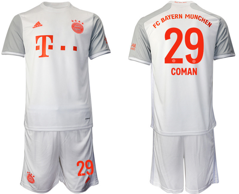 2020 21 Bayern Munich 29 COMAN Away Soccer Jersey