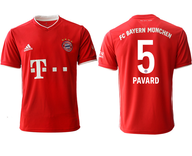 2020 21 Bayern Munich 5 PAVARD Home Thailand Soccer Jersey