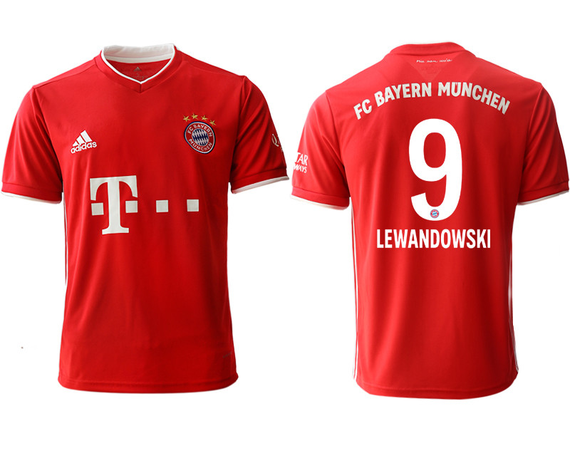 2020 21 Bayern Munich 9 LEWANDOWSKI Home Thailand Soccer Jersey