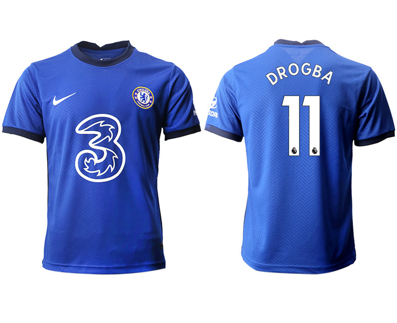 2020 21 Chelsea 11 DROGBA Home Thailand Soccer Jersey