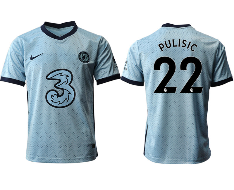 2020 21 Chelsea 22 PULISIC Away Thailand Soccer Jersey
