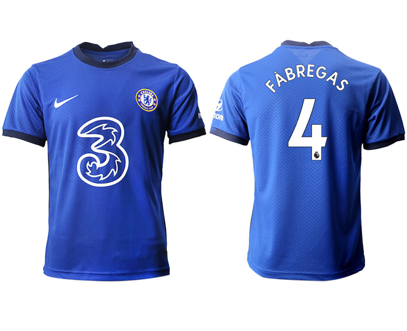 2020 21 Chelsea 4 FABREGAS Home Thailand Soccer Jersey