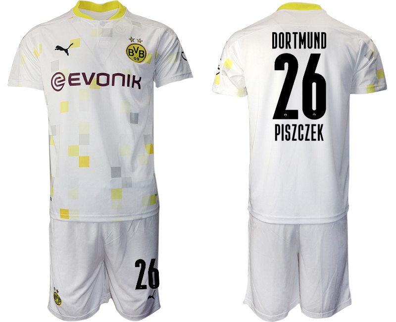 2020 21 Dortmund 26 PISZCZEK Third Away Soccer Jersey