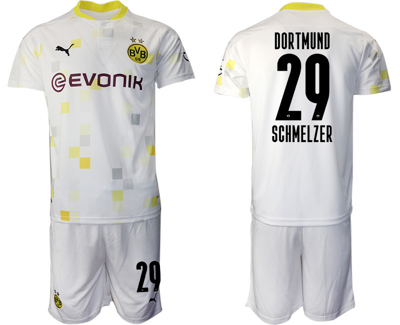2020 21 Dortmund 29 SCHMELZER Third Away Soccer Jersey