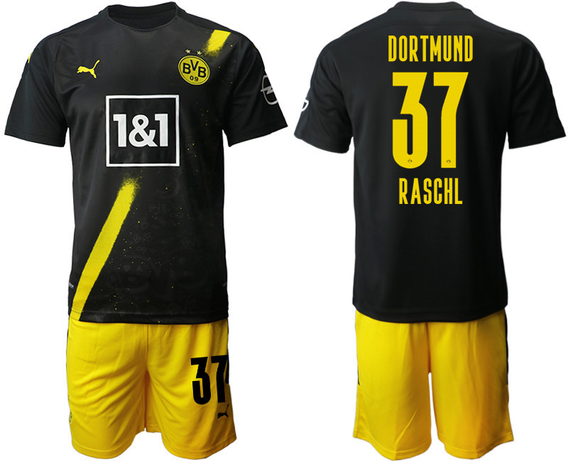 2020 21 Dortmund 37 RASCHL Away Soccer Jersey