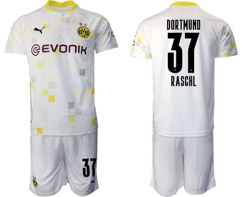 2020 21 Dortmund 37 RASCHL Third Away Soccer Jersey