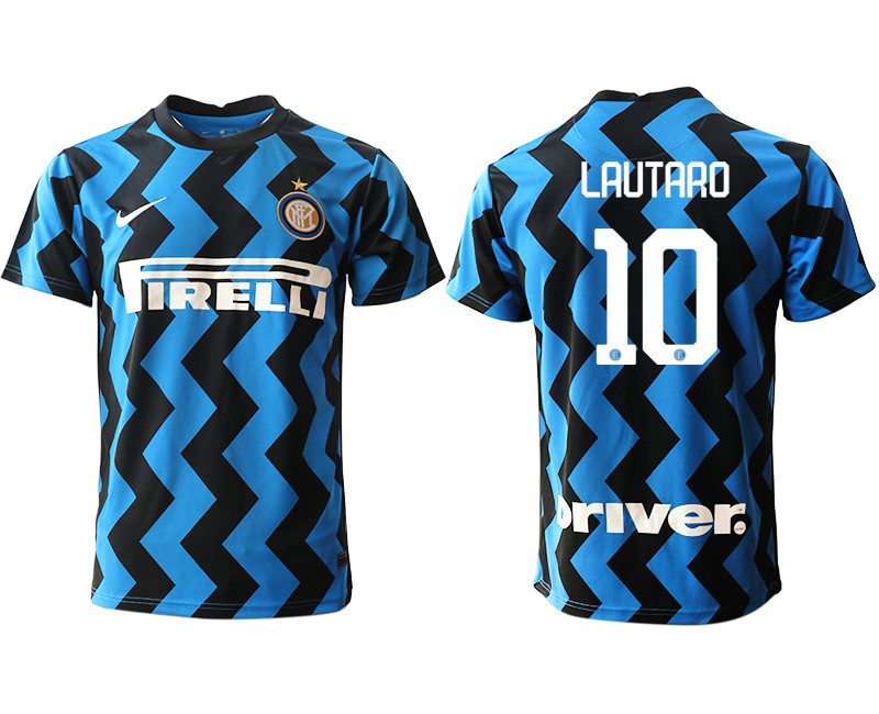 2020 21 Inter Milan 10 LAUTARO Home Thailand Soccer Jersey