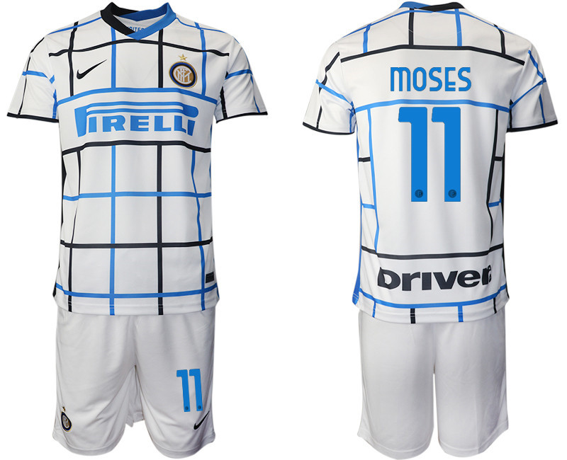 2020 21 Inter Milan 11 MOSES Away Soccer Jersey