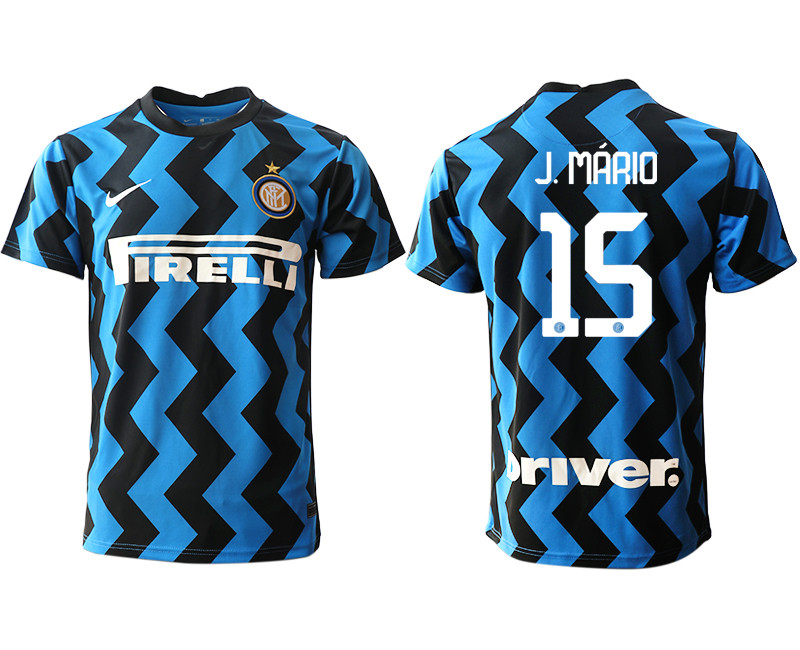 2020 21 Inter Milan 15 J.MARIO Home Thailand Soccer Jersey