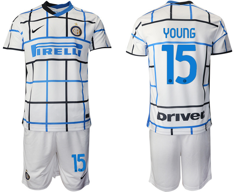 2020 21 Inter Milan 15 YOUNG Away Soccer Jersey