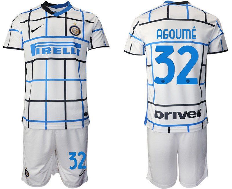 2020 21 Inter Milan 32 AGOUME Away Soccer Jersey