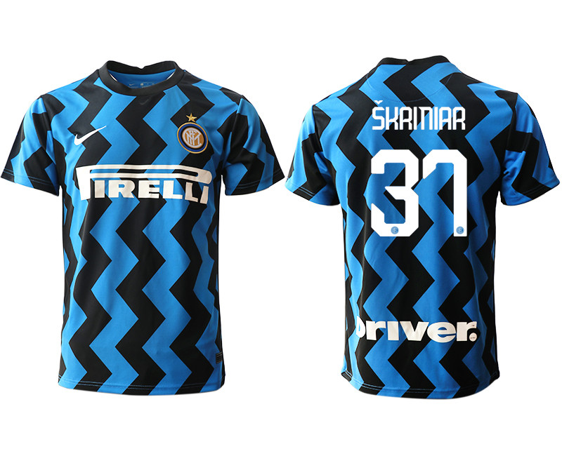 2020 21 Inter Milan 37 SKRINIAR Home Thailand Soccer Jersey