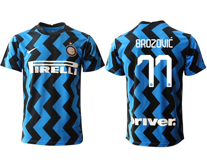 2020 21 Inter Milan 77 BROZOUIC Home Thailand Soccer Jersey