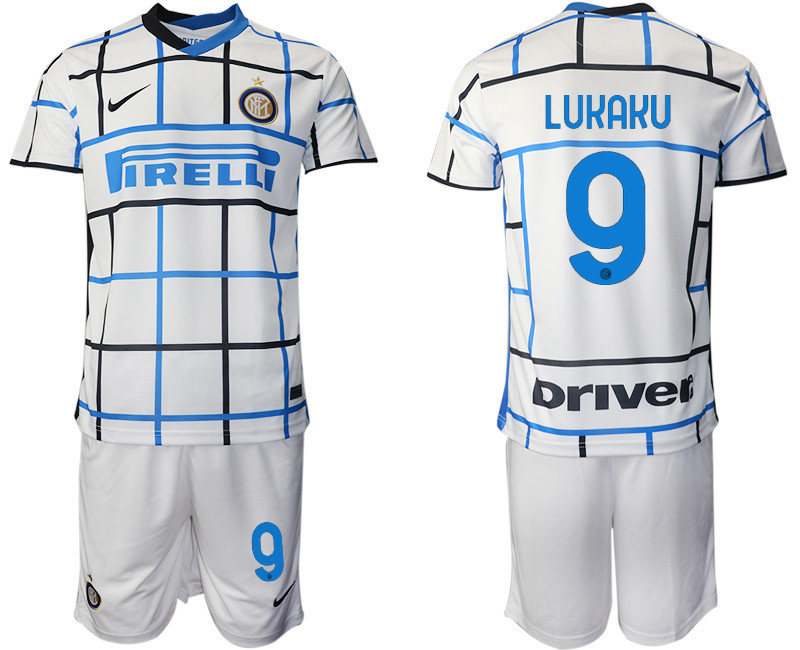 2020 21 Inter Milan 9 LUKAKU Away Soccer Jersey