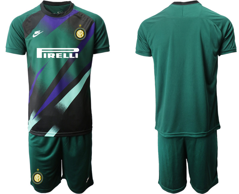 2020 21 Inter Milan Dark Green Goalkeeper Soccer Jersey