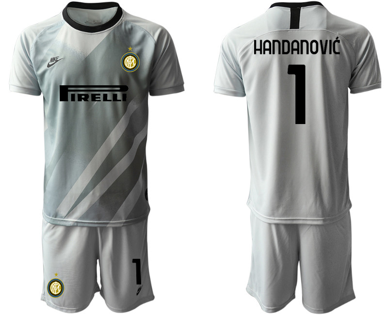 2020 21 Inter Milan Gray 1 HANDANOVIC Goalkeeper Soccer Jersey
