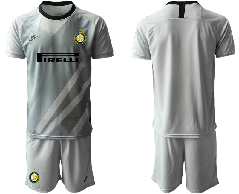 2020 21 Inter Milan Gray Goalkeeper Soccer Jersey