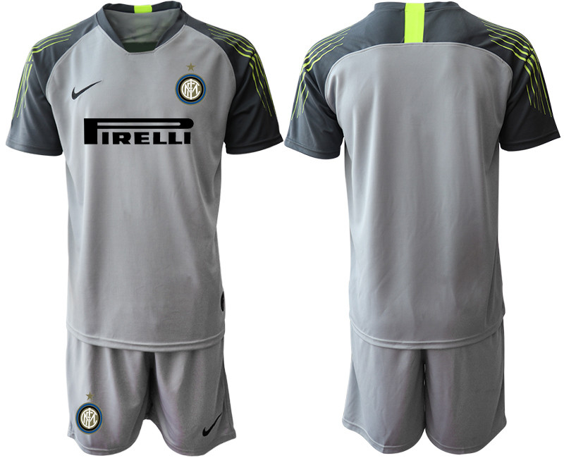 2020 21 Inter Milan Gray Goalkeeper Soccer Jerseys