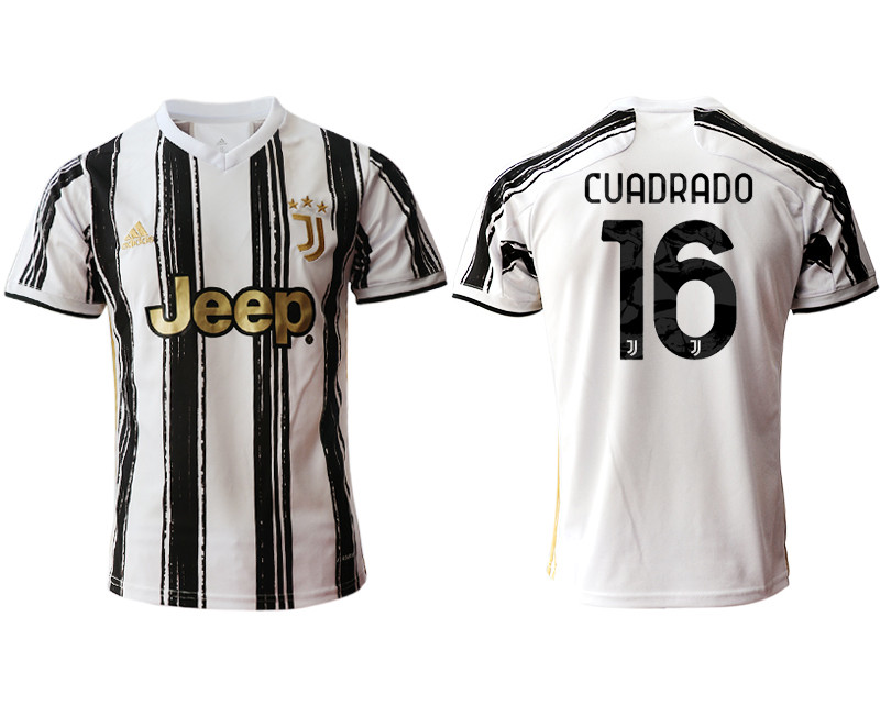 2020 21 Juventus 16 CUADRADO Home Thailand Soccer Jersey