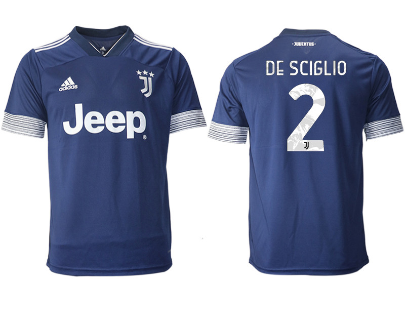 2020 21 Juventus 2 DE SCIGLIO Away Thailand Soccer Jersey