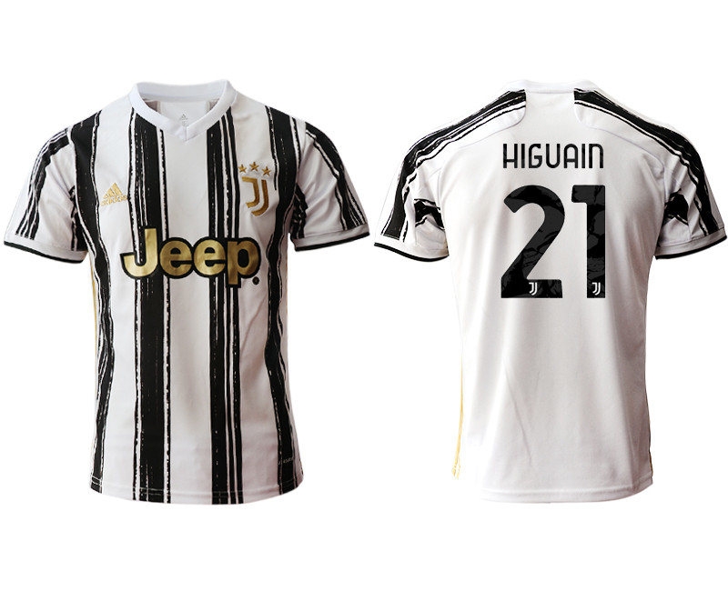 2020 21 Juventus 21 HIGUAIN Home Thailand Soccer Jersey