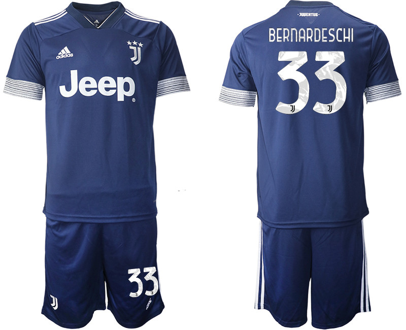 2020 21 Juventus 33 BERNARDESCHI Away Soccer Jersey