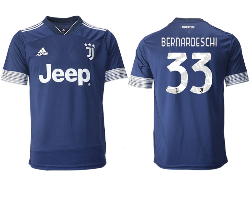 2020 21 Juventus 33 BERNARDESCHI Away Thailand Soccer Jersey