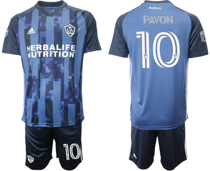 2020 21 Los Angeles Galaxy 10 PAVON Away Soccer Jersey