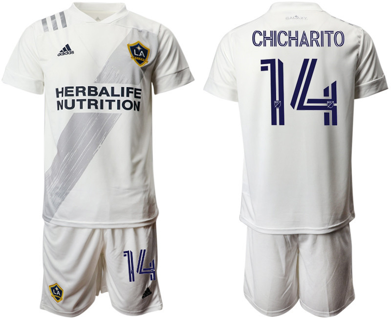 2020 21 Los Angeles Galaxy 14 CHICHARITO Home Soccer Jersey